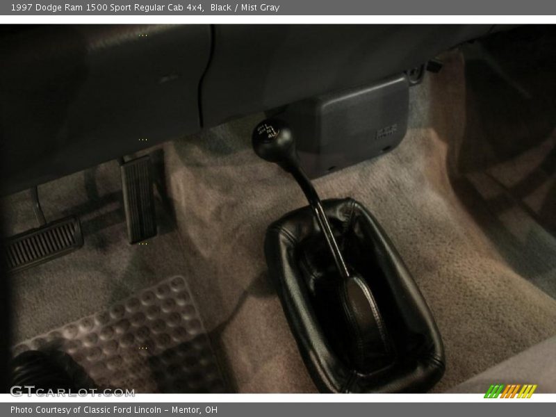 Black / Mist Gray 1997 Dodge Ram 1500 Sport Regular Cab 4x4