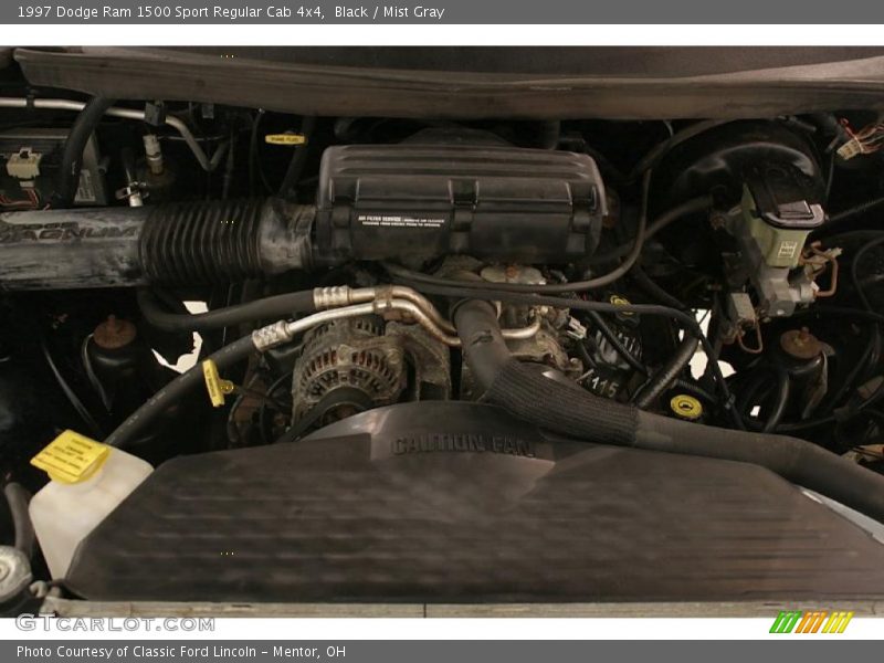 Black / Mist Gray 1997 Dodge Ram 1500 Sport Regular Cab 4x4
