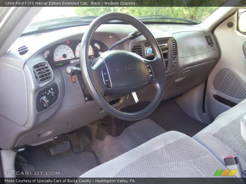 Black / Medium Graphite 1999 Ford F150 Nascar Edition Extended Cab