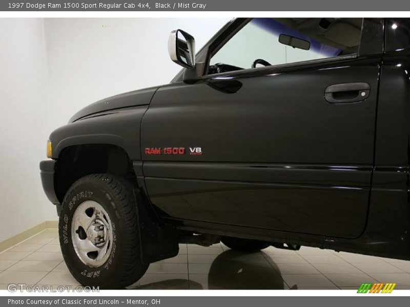 Black / Mist Gray 1997 Dodge Ram 1500 Sport Regular Cab 4x4