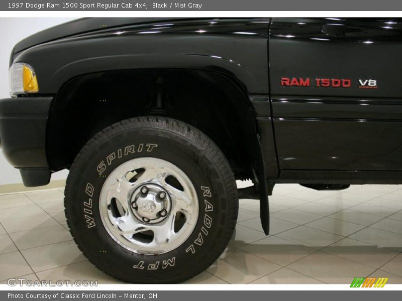 Black / Mist Gray 1997 Dodge Ram 1500 Sport Regular Cab 4x4