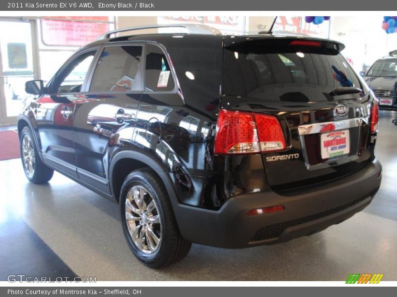 Ebony Black / Black 2011 Kia Sorento EX V6 AWD