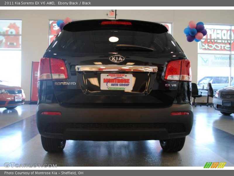 Ebony Black / Black 2011 Kia Sorento EX V6 AWD