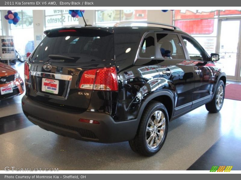 Ebony Black / Black 2011 Kia Sorento EX V6 AWD
