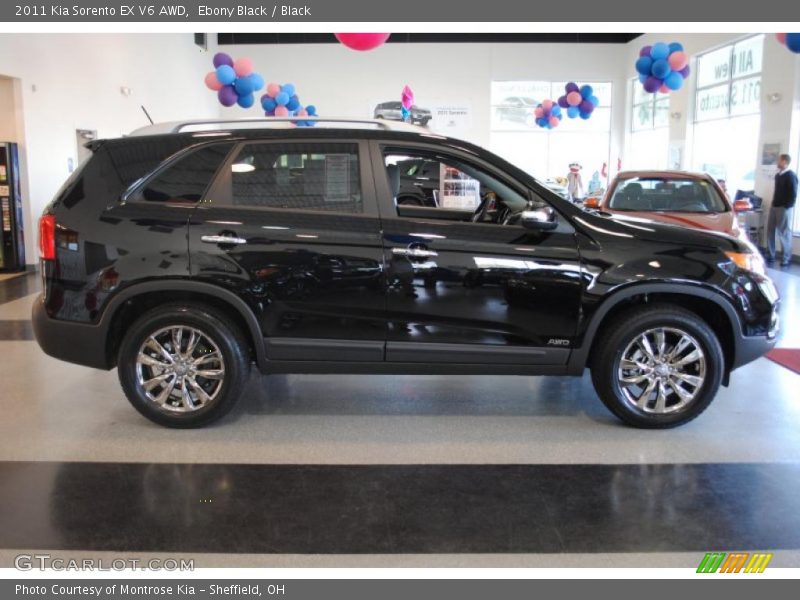Ebony Black / Black 2011 Kia Sorento EX V6 AWD