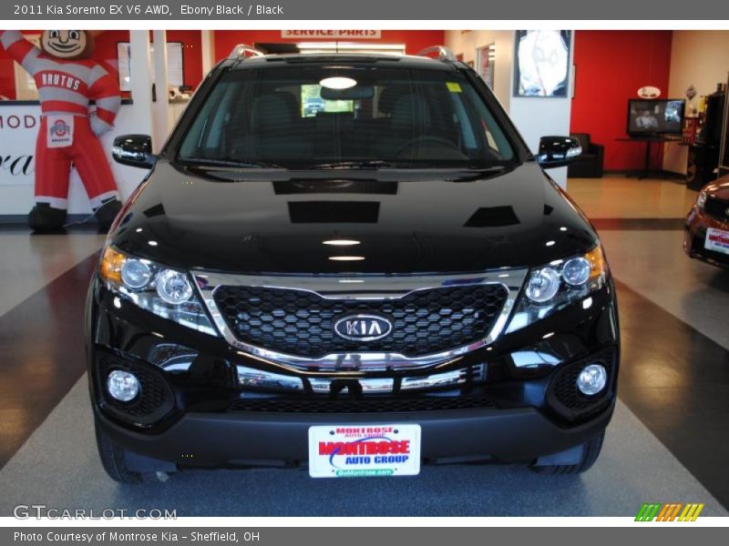 Ebony Black / Black 2011 Kia Sorento EX V6 AWD