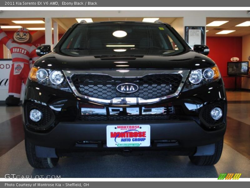 Ebony Black / Black 2011 Kia Sorento EX V6 AWD