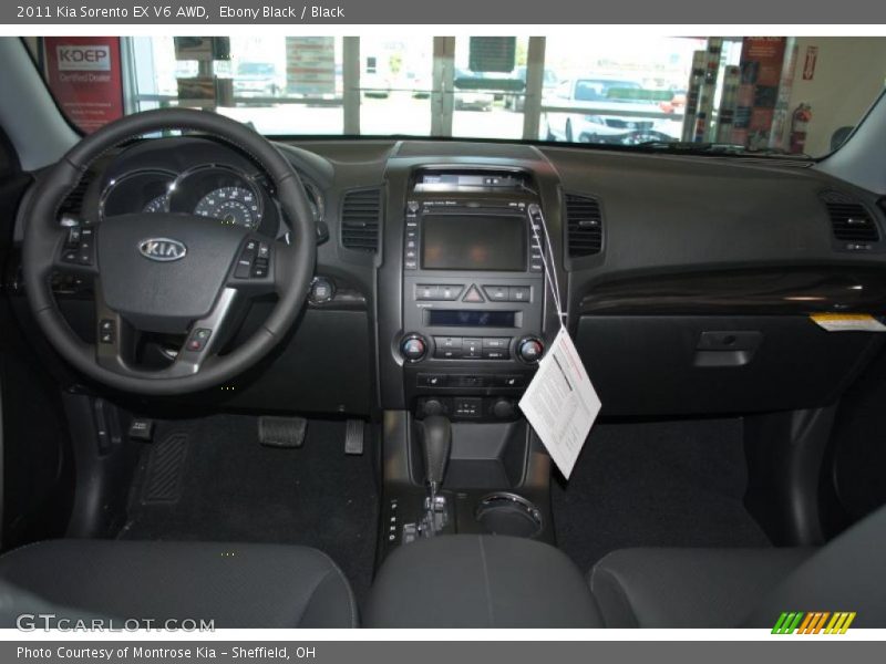 Ebony Black / Black 2011 Kia Sorento EX V6 AWD