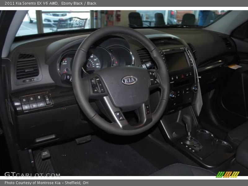 Ebony Black / Black 2011 Kia Sorento EX V6 AWD