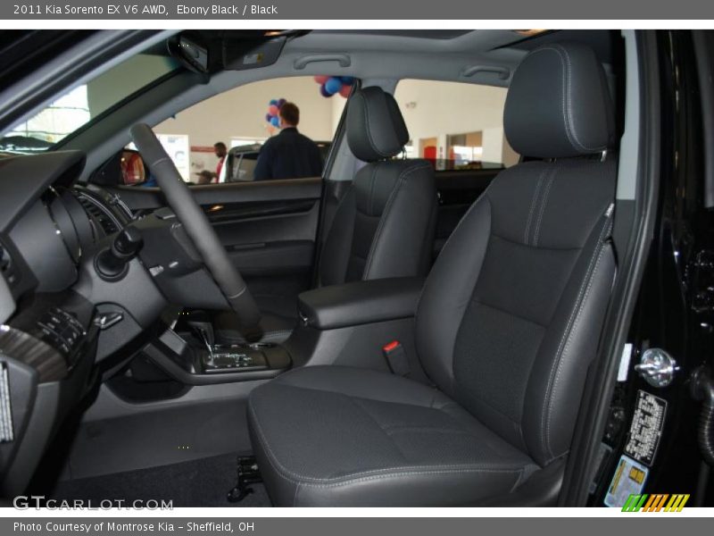 Ebony Black / Black 2011 Kia Sorento EX V6 AWD