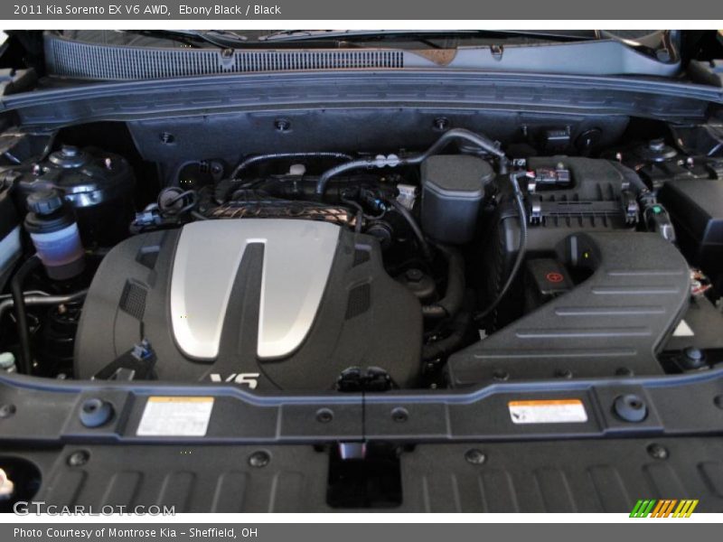 Ebony Black / Black 2011 Kia Sorento EX V6 AWD