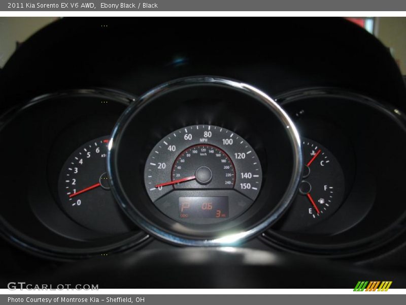 Ebony Black / Black 2011 Kia Sorento EX V6 AWD