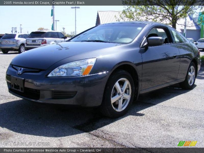 Graphite Pearl / Black 2005 Honda Accord EX Coupe