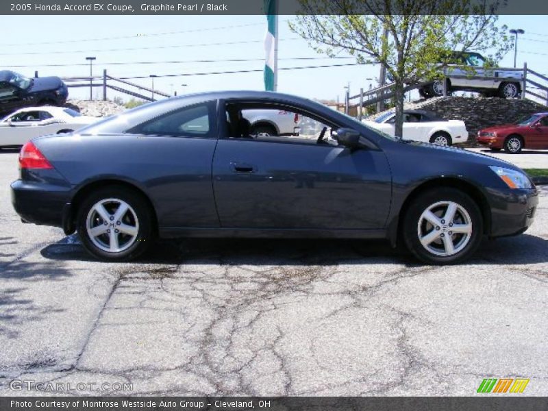 Graphite Pearl / Black 2005 Honda Accord EX Coupe