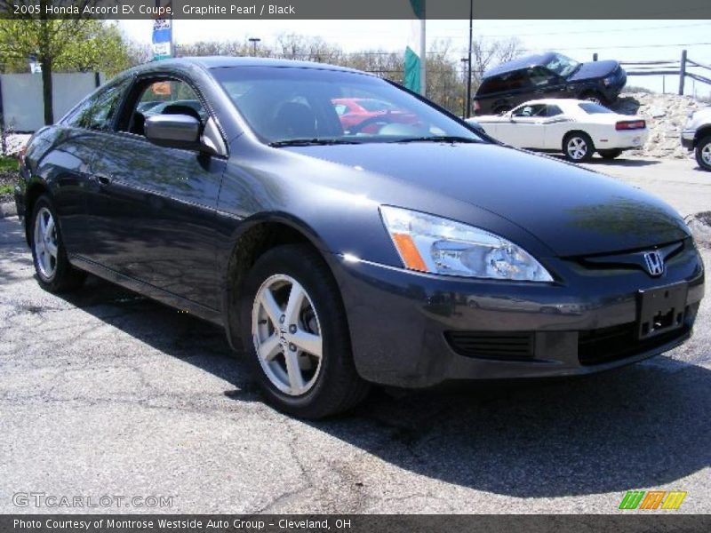 Graphite Pearl / Black 2005 Honda Accord EX Coupe