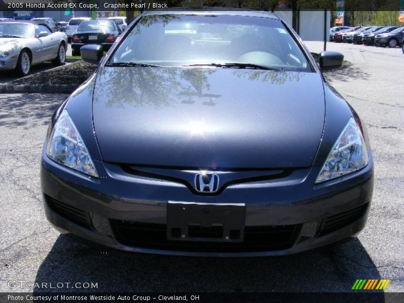 Graphite Pearl / Black 2005 Honda Accord EX Coupe