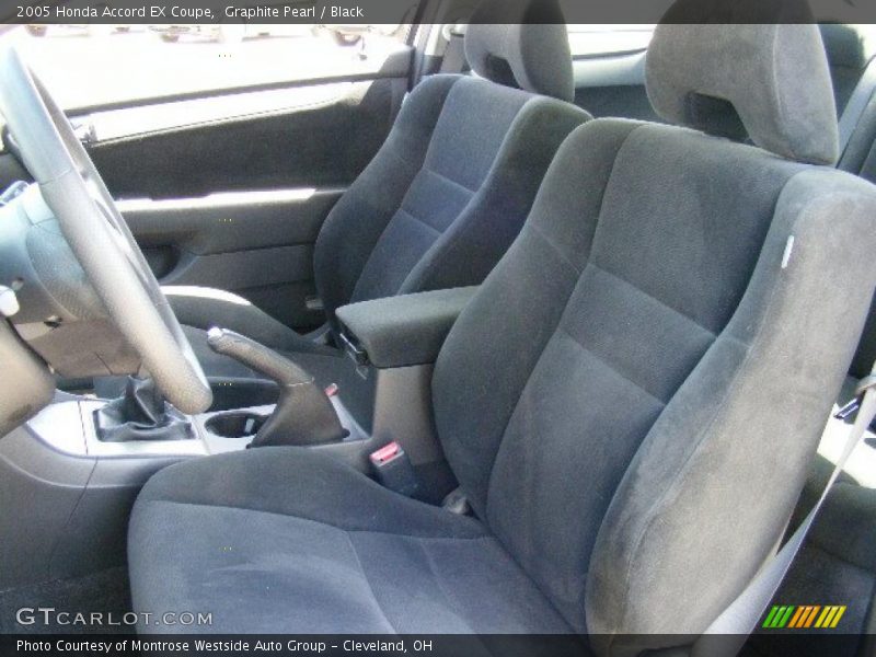 Graphite Pearl / Black 2005 Honda Accord EX Coupe
