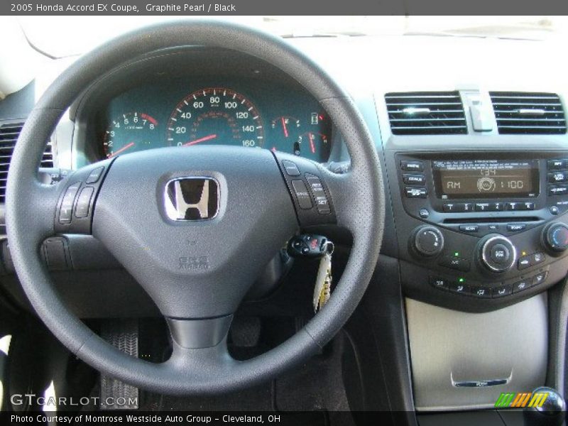 Graphite Pearl / Black 2005 Honda Accord EX Coupe