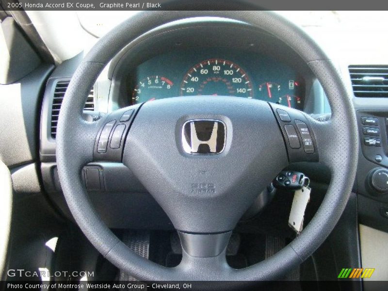 Graphite Pearl / Black 2005 Honda Accord EX Coupe