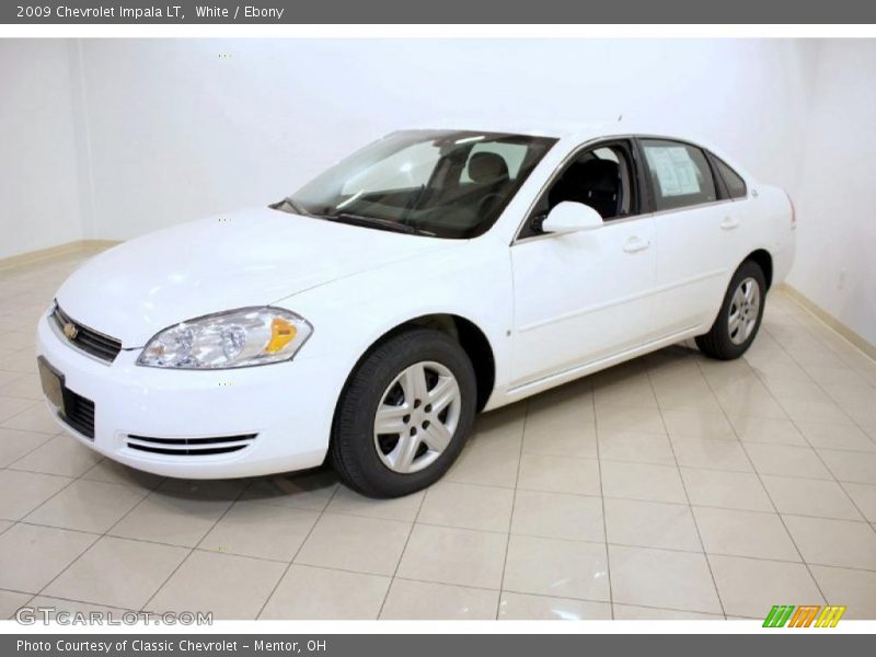 White / Ebony 2009 Chevrolet Impala LT