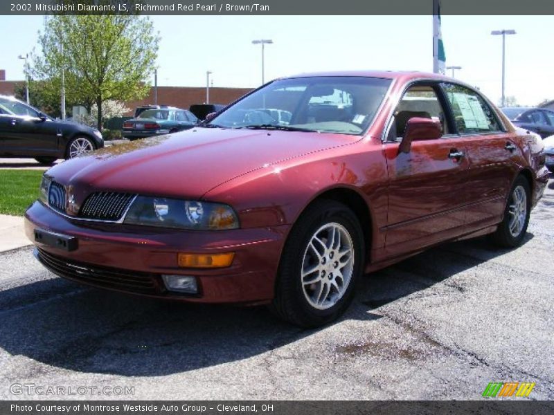 Richmond Red Pearl / Brown/Tan 2002 Mitsubishi Diamante LS