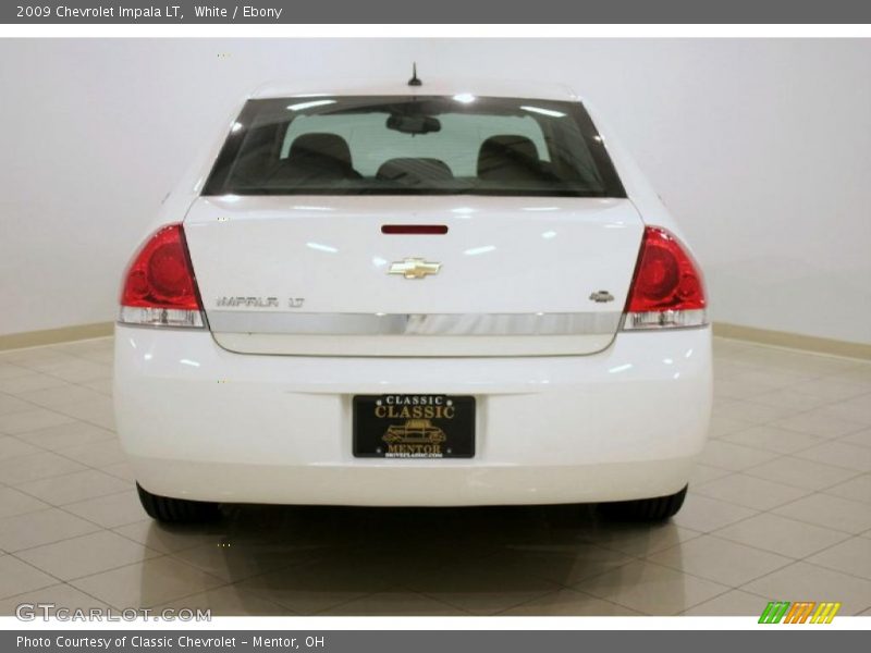 White / Ebony 2009 Chevrolet Impala LT