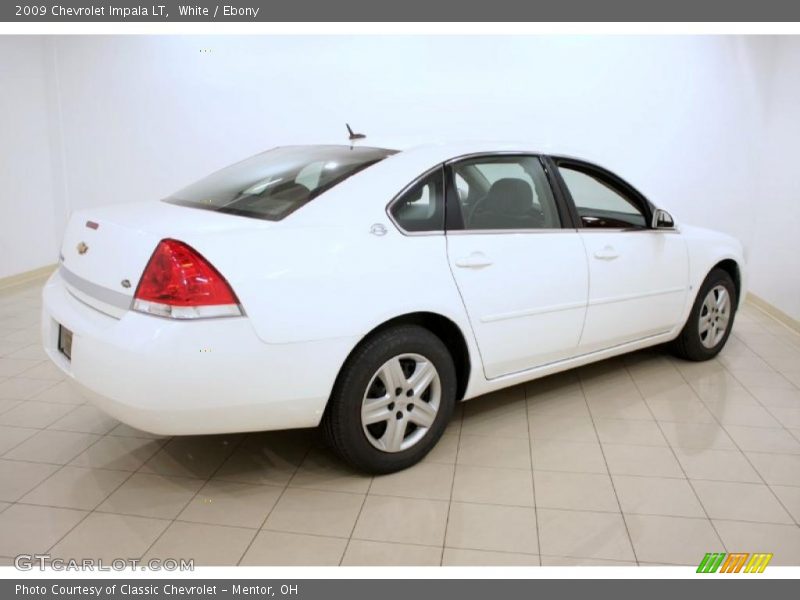 White / Ebony 2009 Chevrolet Impala LT