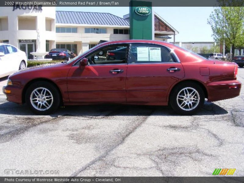 Richmond Red Pearl / Brown/Tan 2002 Mitsubishi Diamante LS