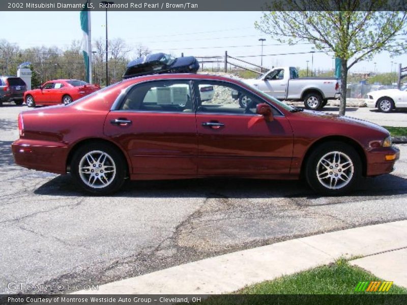 Richmond Red Pearl / Brown/Tan 2002 Mitsubishi Diamante LS