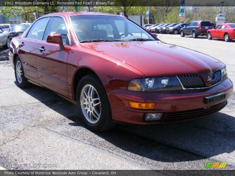 Richmond Red Pearl / Brown/Tan 2002 Mitsubishi Diamante LS
