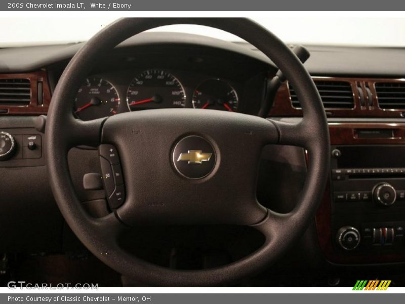 White / Ebony 2009 Chevrolet Impala LT