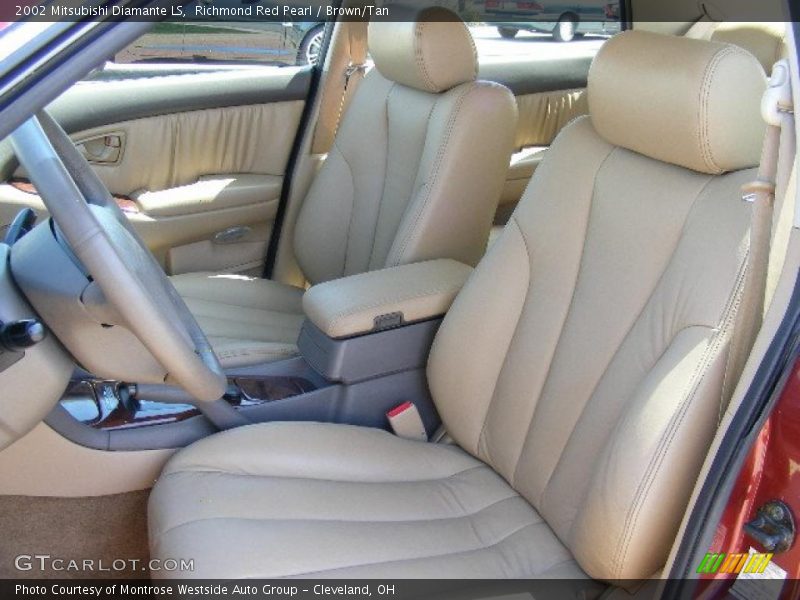 Richmond Red Pearl / Brown/Tan 2002 Mitsubishi Diamante LS