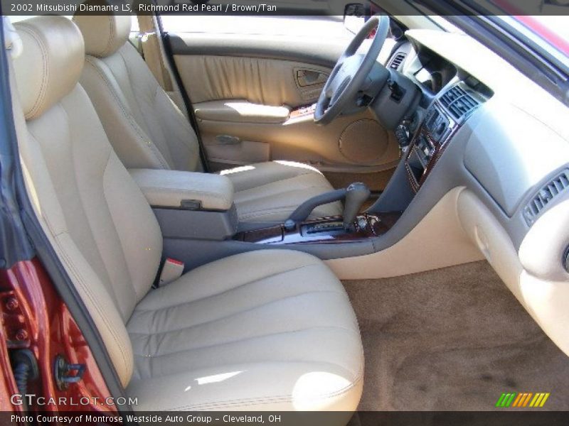 Richmond Red Pearl / Brown/Tan 2002 Mitsubishi Diamante LS