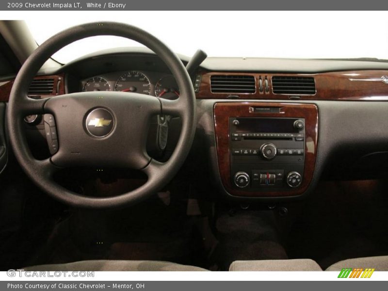 White / Ebony 2009 Chevrolet Impala LT