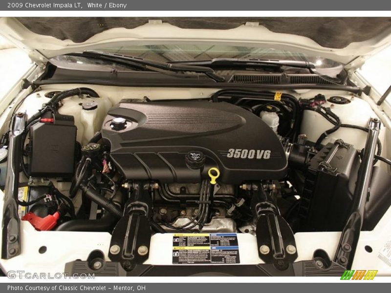 White / Ebony 2009 Chevrolet Impala LT