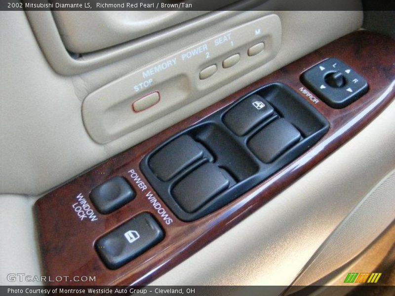 Richmond Red Pearl / Brown/Tan 2002 Mitsubishi Diamante LS