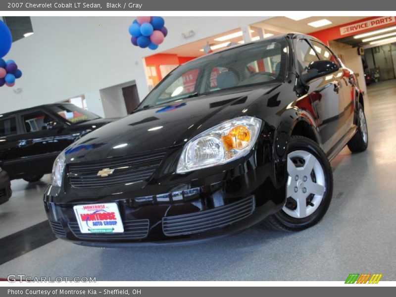 Black / Gray 2007 Chevrolet Cobalt LT Sedan