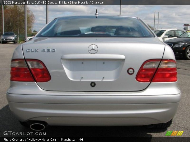 Brilliant Silver Metallic / Charcoal 2002 Mercedes-Benz CLK 430 Coupe