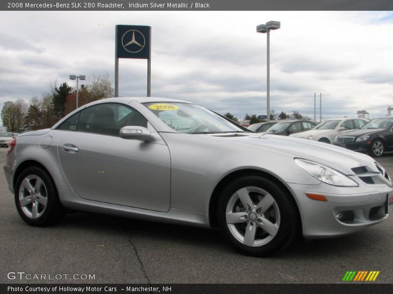 Iridium Silver Metallic / Black 2008 Mercedes-Benz SLK 280 Roadster