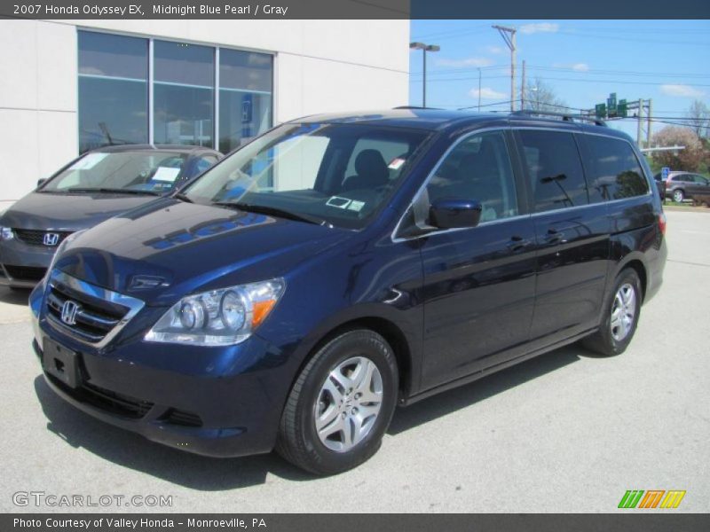 Midnight Blue Pearl / Gray 2007 Honda Odyssey EX