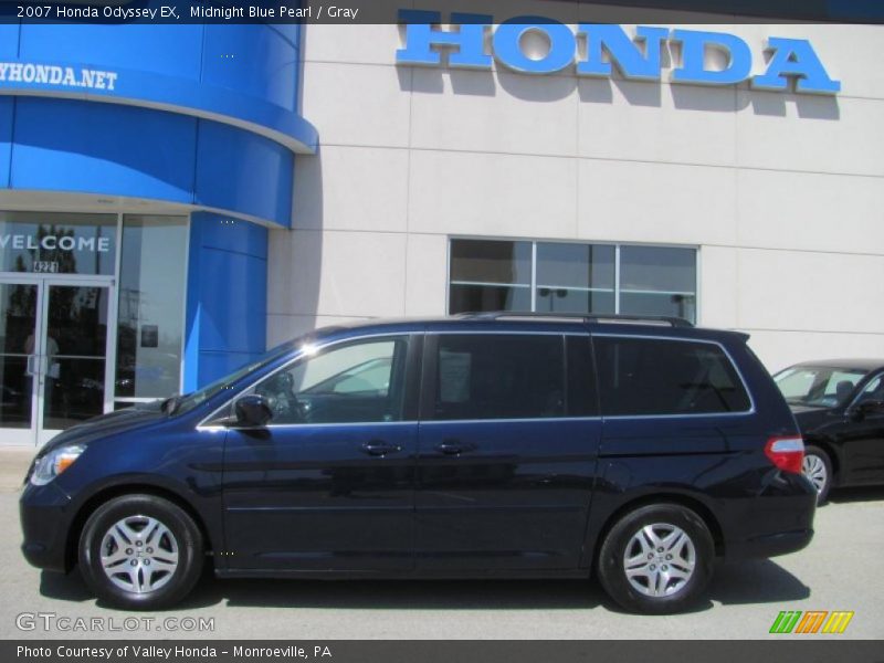 Midnight Blue Pearl / Gray 2007 Honda Odyssey EX