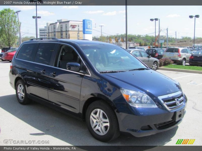 Midnight Blue Pearl / Gray 2007 Honda Odyssey EX