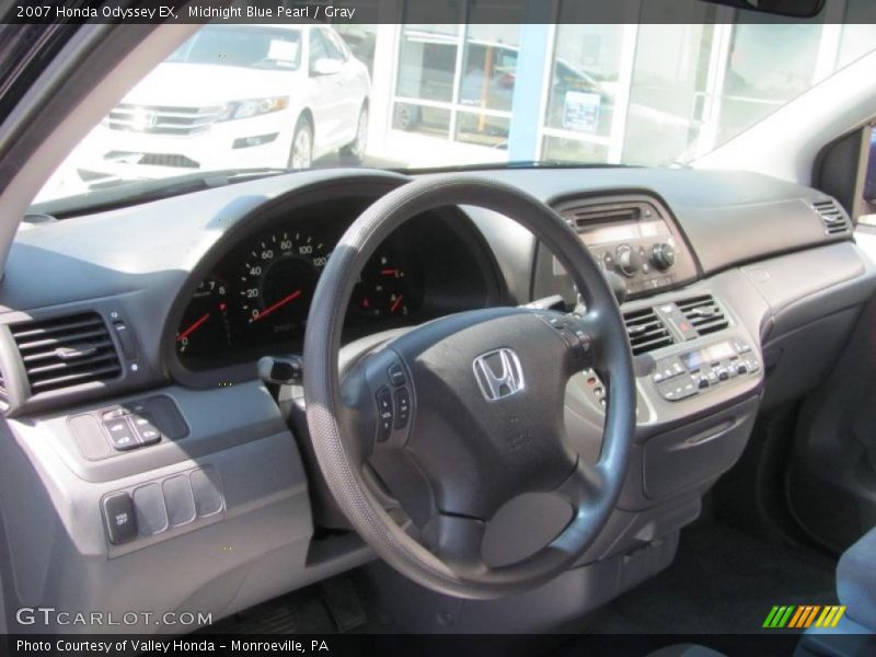 Midnight Blue Pearl / Gray 2007 Honda Odyssey EX