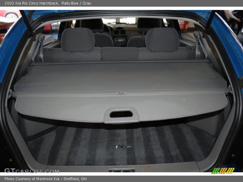 Rally Blue / Gray 2003 Kia Rio Cinco Hatchback