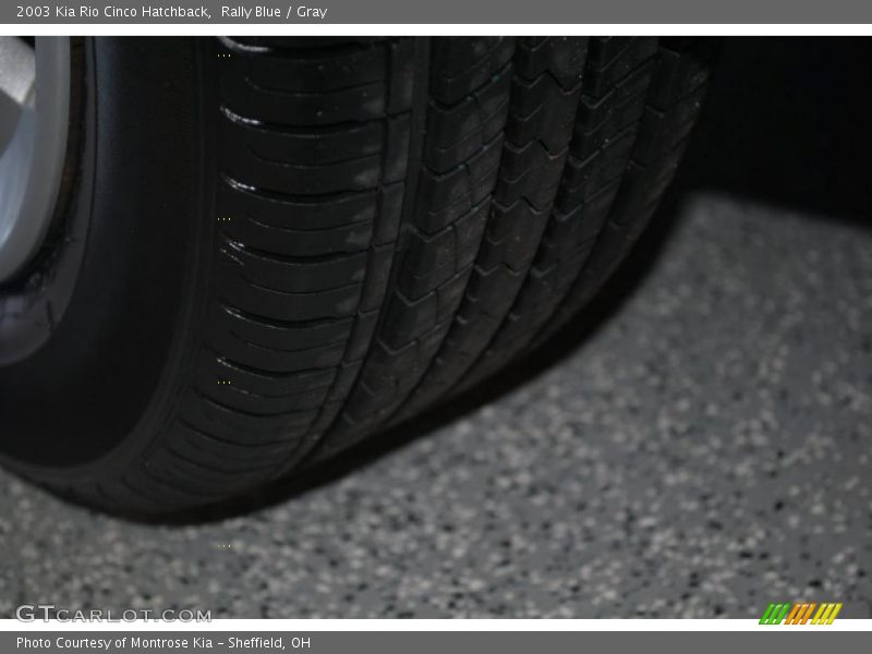 Rally Blue / Gray 2003 Kia Rio Cinco Hatchback