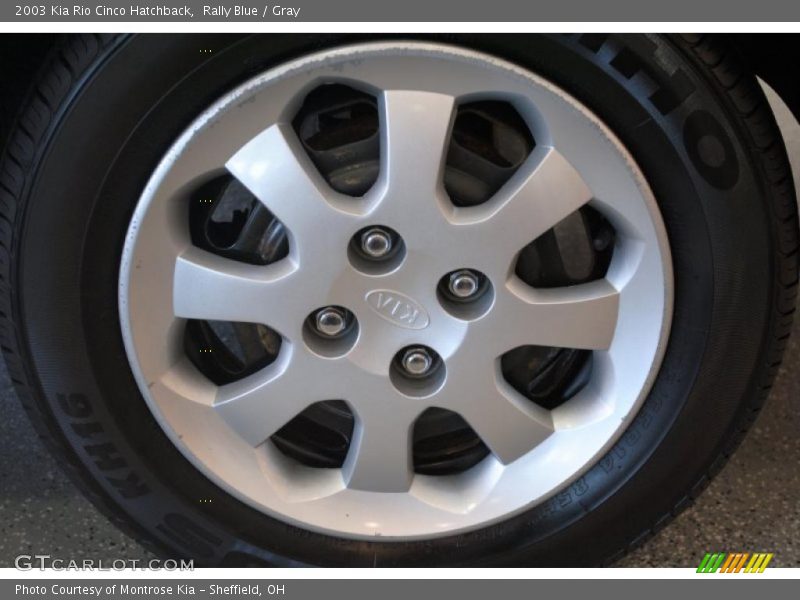 Rally Blue / Gray 2003 Kia Rio Cinco Hatchback