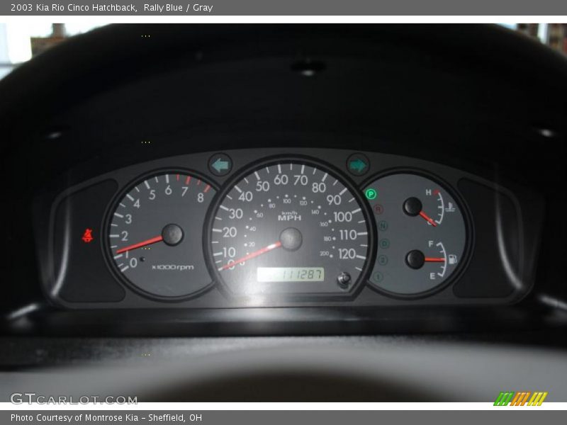 Rally Blue / Gray 2003 Kia Rio Cinco Hatchback