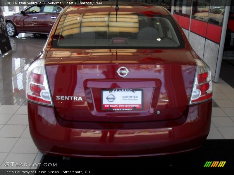 Sonoma Sunset / Charcoal/Steel 2008 Nissan Sentra 2.0