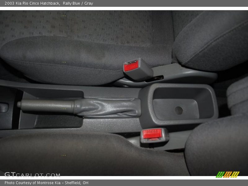 Rally Blue / Gray 2003 Kia Rio Cinco Hatchback