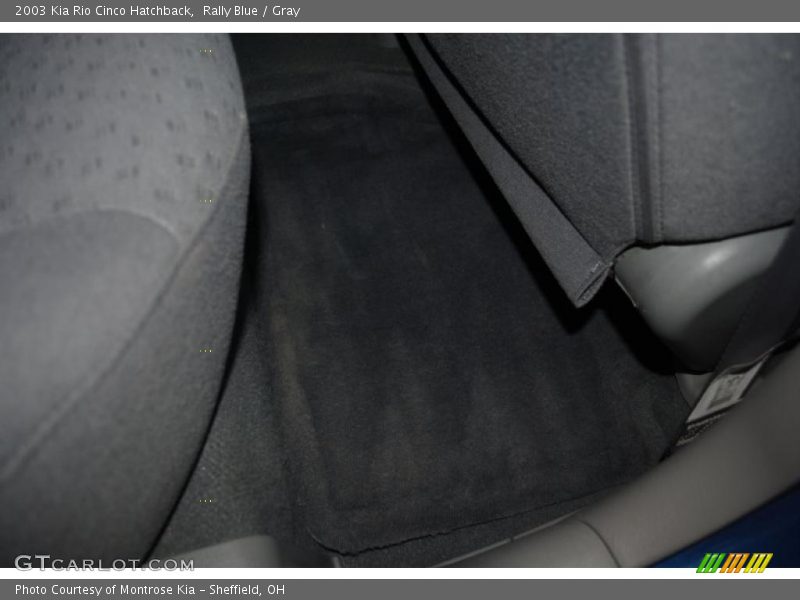 Rally Blue / Gray 2003 Kia Rio Cinco Hatchback